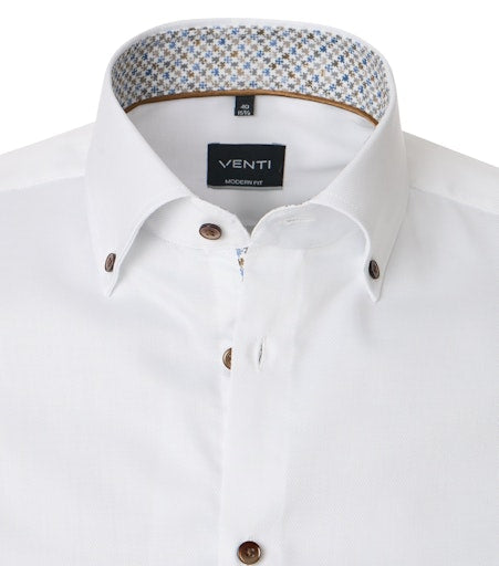 Hemden lange mouw wit VENTI