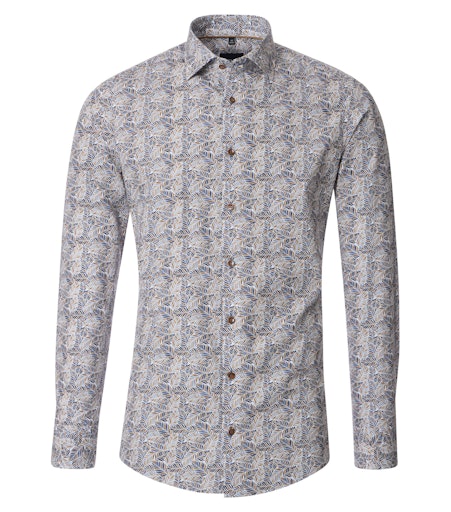 Hemden lange mouw blauw VENTI