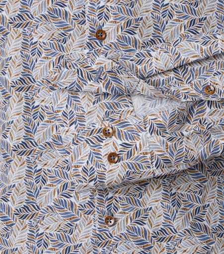 Hemden lange mouw blauw VENTI