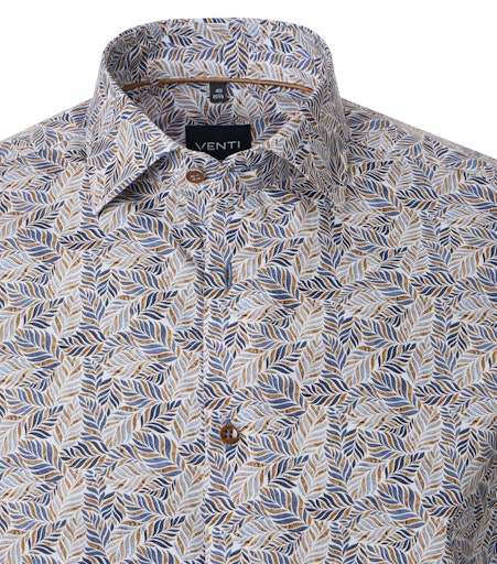 Hemden lange mouw blauw VENTI