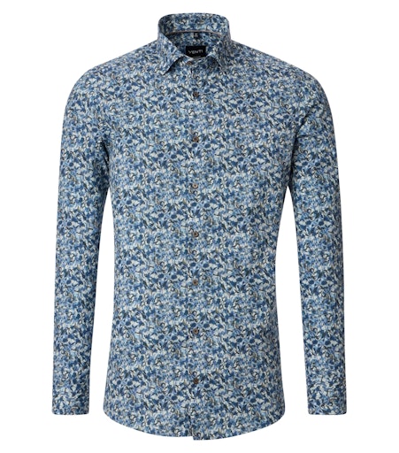 Hemden lange mouw blauw VENTI
