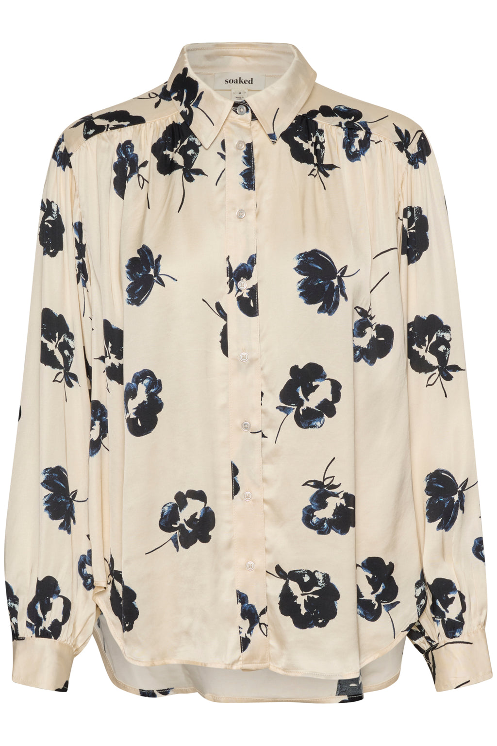 Blouses lange mouw beige Soaked In Luxury