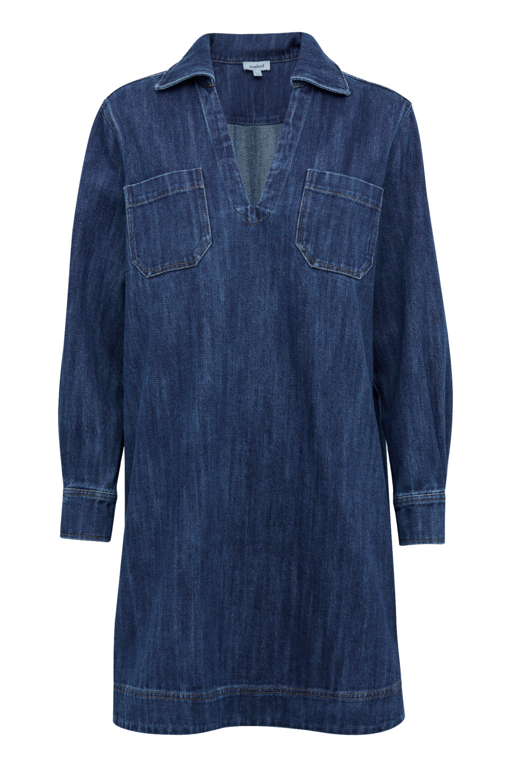 Jurken lange mouw blauw Soaked In Luxury