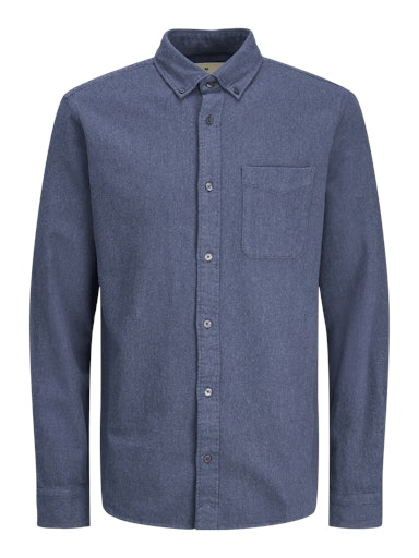 Hemden lange mouw blauw JACK & JONES JUNIOR