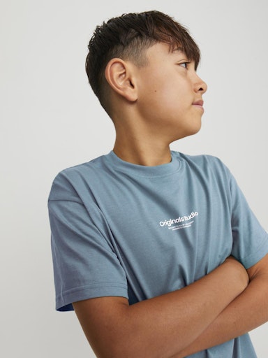 T-shirts korte mouw blauw JACK & JONES JUNIOR