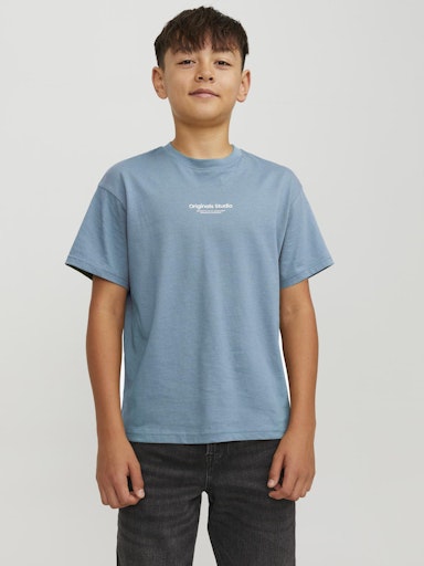 T-shirts korte mouw blauw JACK & JONES JUNIOR