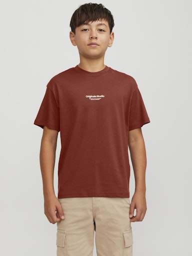 T-shirts korte mouw bruin JACK & JONES JUNIOR