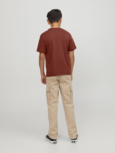 T-shirts korte mouw bruin JACK & JONES JUNIOR