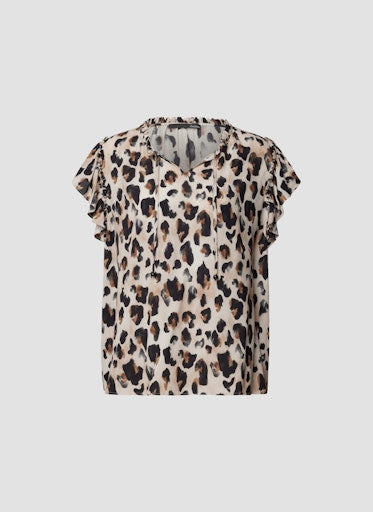 Blouses korte mouw beige LeComte