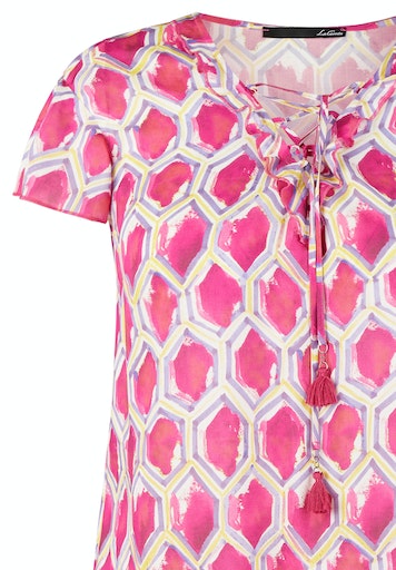Blouses korte mouw roze LeComte
