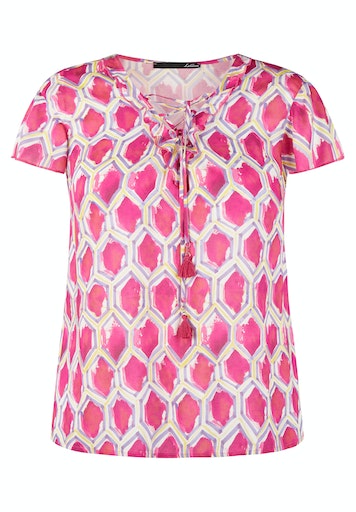 Blouses korte mouw roze LeComte