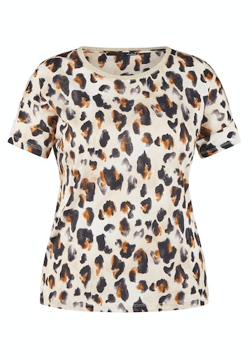 T-shirts korte mouw beige LeComte