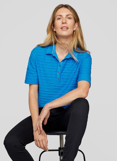 Polo's korte mouw blauw Rabe