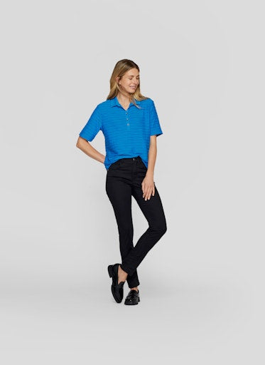Polo's korte mouw blauw Rabe