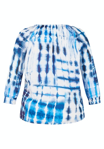 Blouses lange mouw navy Rabe