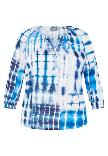 Blouses lange mouw navy Rabe