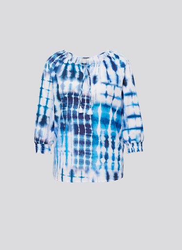 Blouses lange mouw navy Rabe