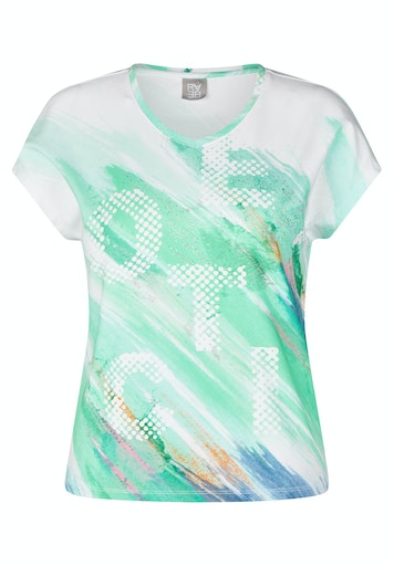 T-shirts korte mouw groen Rabe