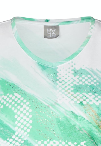 T-shirts korte mouw groen Rabe