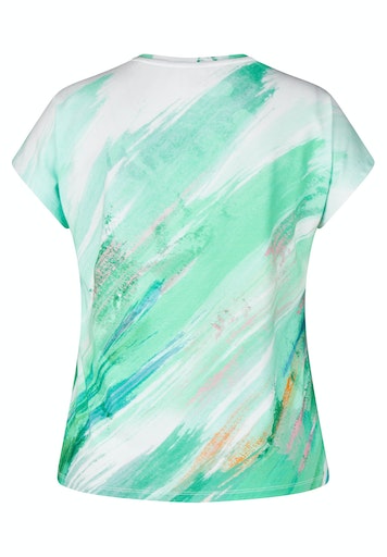 T-shirts korte mouw groen Rabe