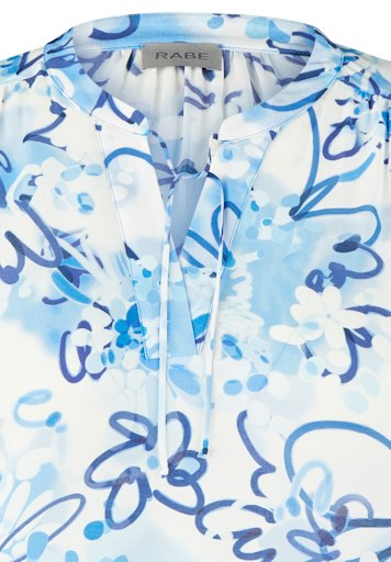 Blouses lange mouw blauw Rabe