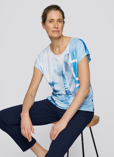 T-shirts korte mouw blauw Rabe