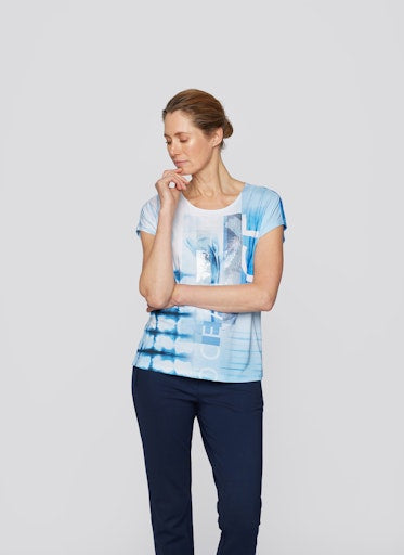 T-shirts korte mouw blauw Rabe