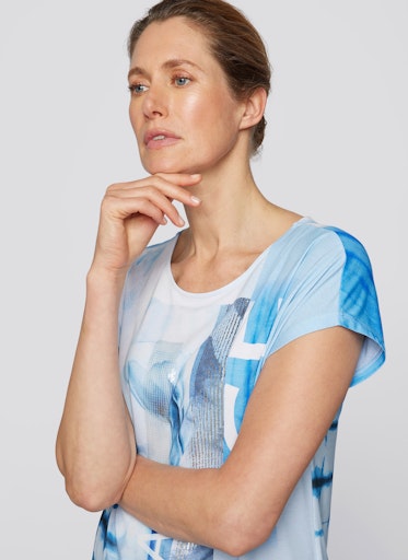 T-shirts korte mouw blauw Rabe