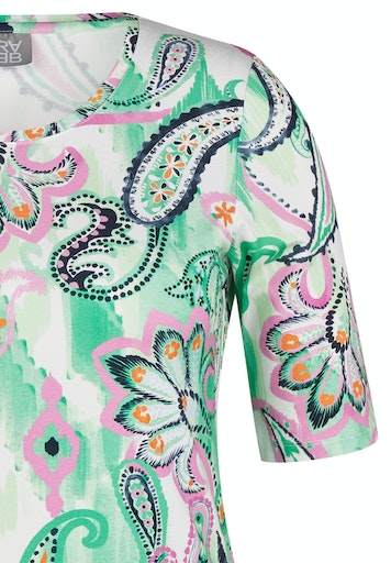 T-shirts korte mouw groen Rabe