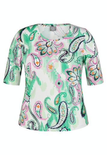 T-shirts korte mouw groen Rabe