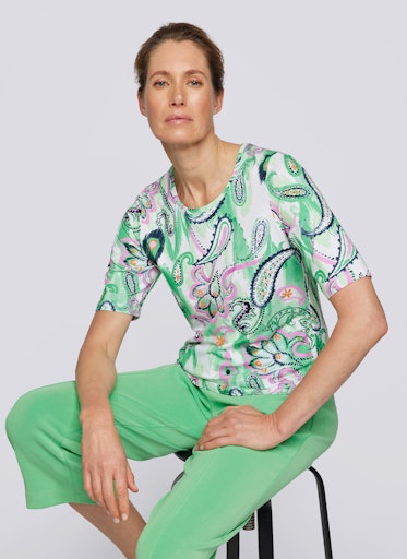 T-shirts korte mouw groen Rabe