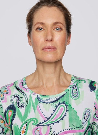 T-shirts korte mouw groen Rabe