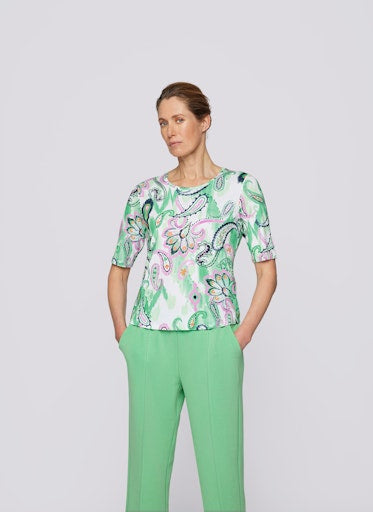 T-shirts korte mouw groen Rabe