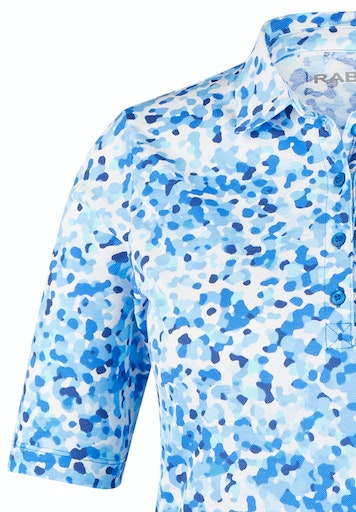 Polo's korte mouw blauw Rabe