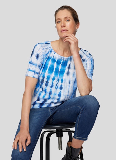 T-shirts korte mouw navy Rabe