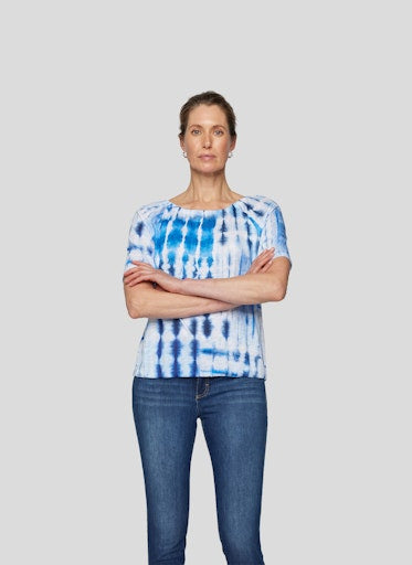 T-shirts korte mouw navy Rabe