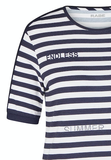 T-shirts korte mouw navy Rabe