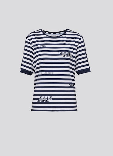 T-shirts korte mouw navy Rabe