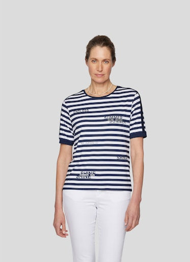 T-shirts korte mouw navy Rabe