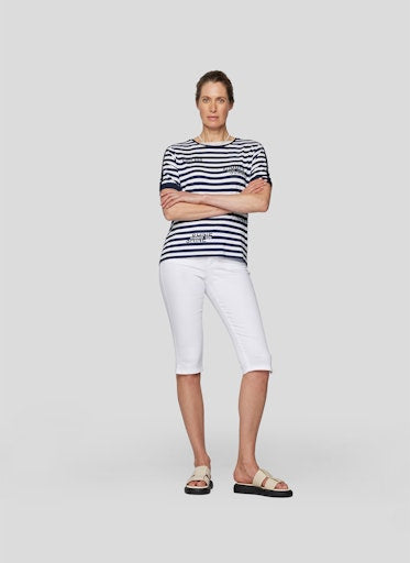 T-shirts korte mouw navy Rabe