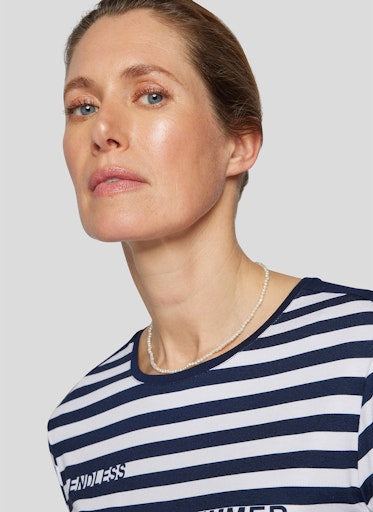 T-shirts korte mouw navy Rabe