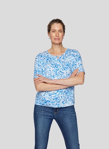 T-shirts korte mouw blauw Rabe