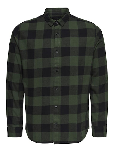 Hemden lange mouw groen ONLY&SONS