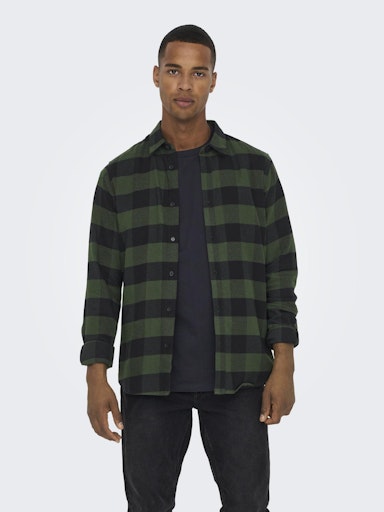 Hemden lange mouw groen ONLY&SONS