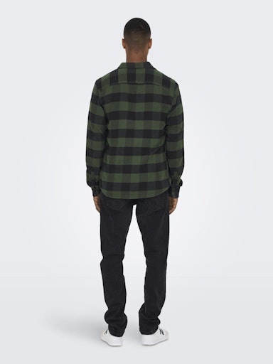 Hemden lange mouw groen ONLY&SONS