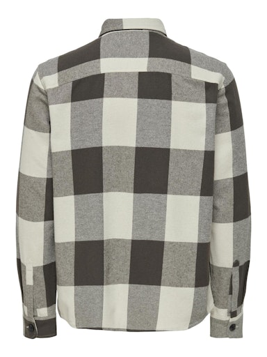 Hemden lange mouw bruin ONLY&SONS