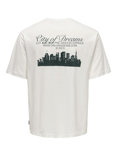 T-shirts korte mouw beige ONLY&SONS