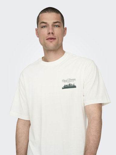 T-shirts korte mouw beige ONLY&SONS