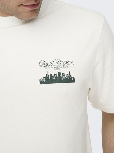 T-shirts korte mouw beige ONLY&SONS