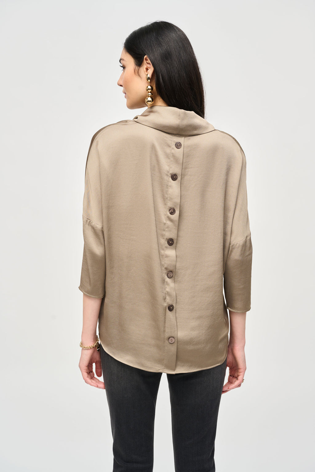 Blouses lange mouw bruin Joseph Ribkoff